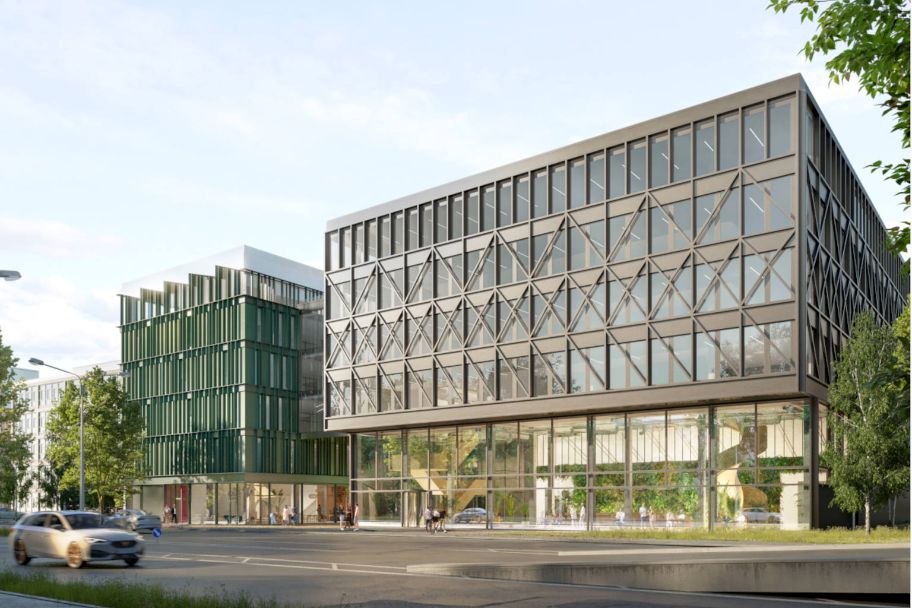 Fassade Bürocampus FRANKLYS QUARTIER MÜNCHEN