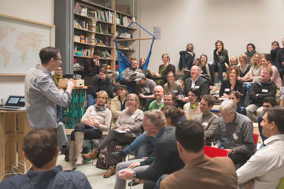Diskussion Workshopveranstaltung Publikum im Impact Hub Munich