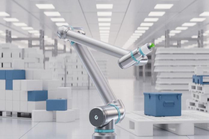 Roboter in weißem Raum