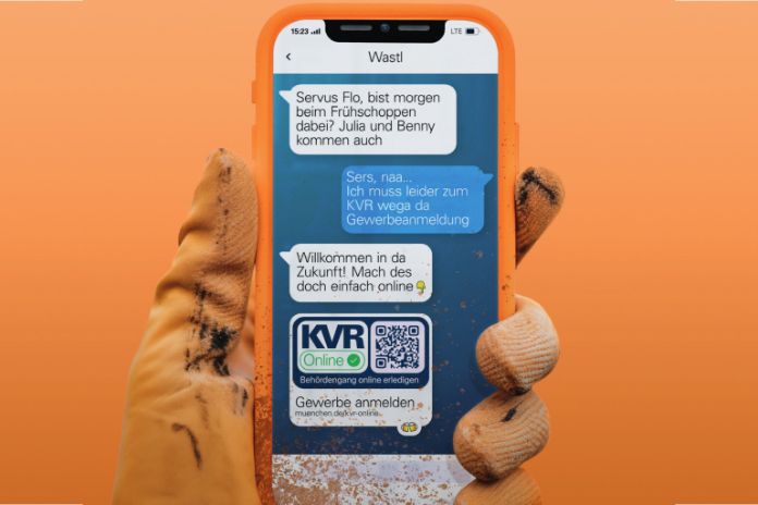 Handy mit Chat zur Gewerbeanmeldung online