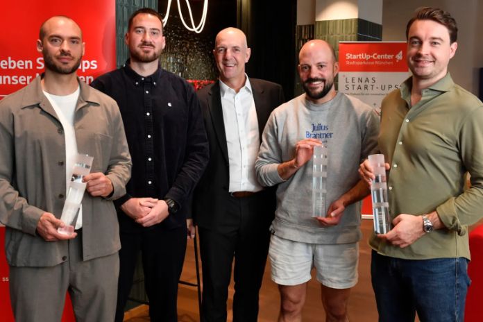 Gewinner Gründerpreis der Stadtsparkasse 2026 von ON7, Julius Brantner und mybacs