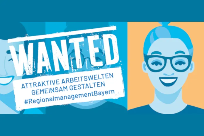 Grafische Darstellung Porträts zwei Personen und WANTED-Schriftzug