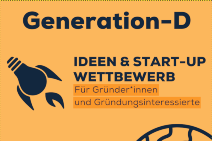 Plakat zum Generation-D Wettbewerb