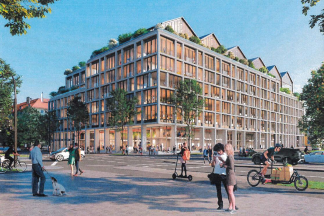 Vorplatz und Gebäudefassade BONO