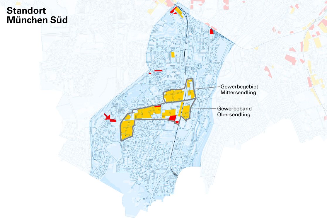 Gewerbe- und Bürostandorte München Süd