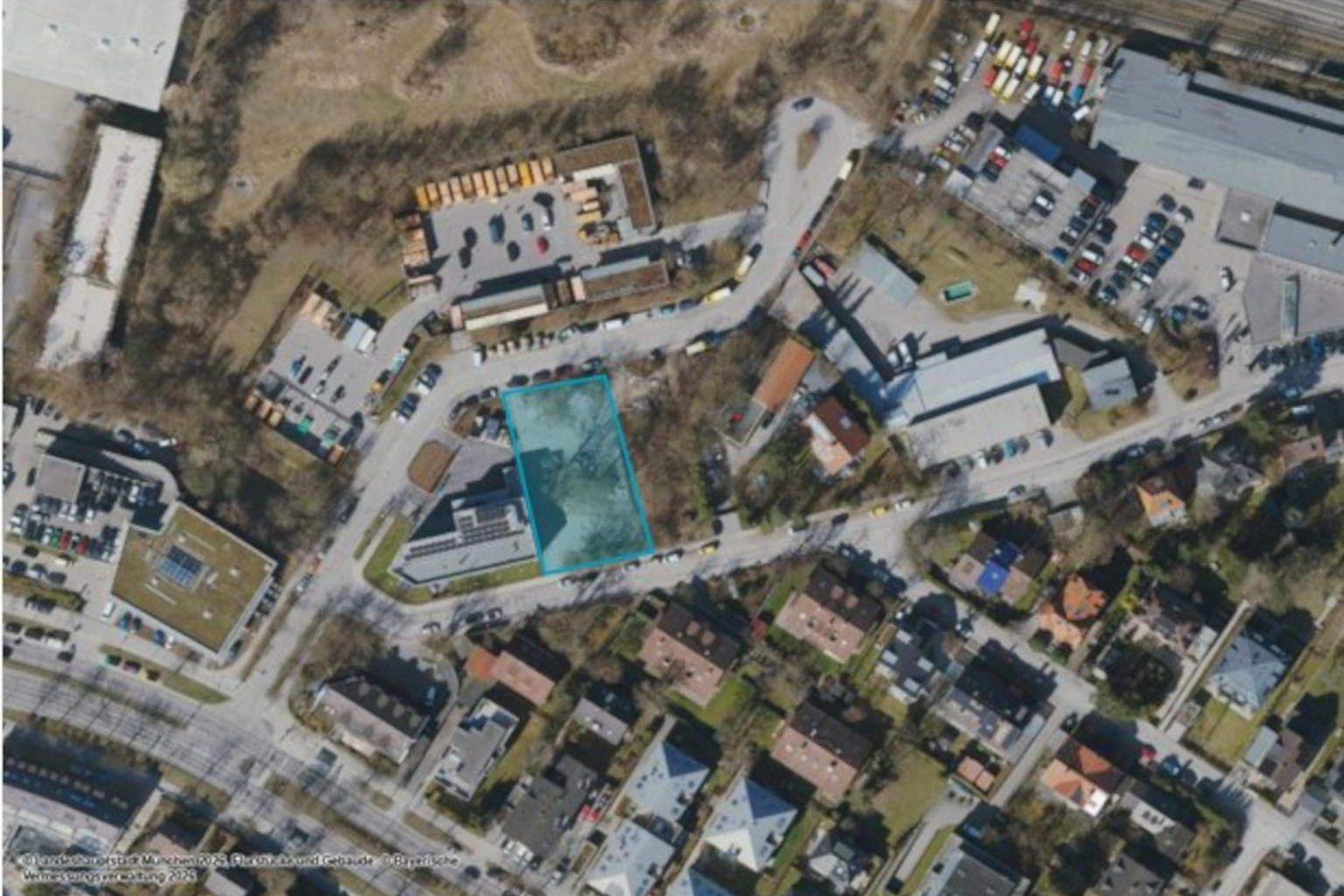 Luftbild Gewerbegrundstück Drosselweg