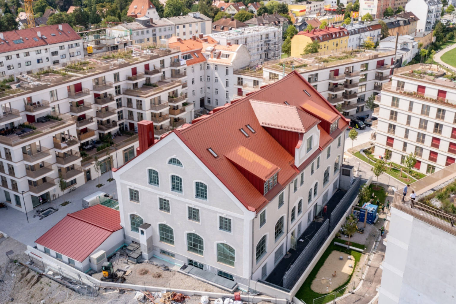 Luftbild von KuPA Bürolofts in Pasing