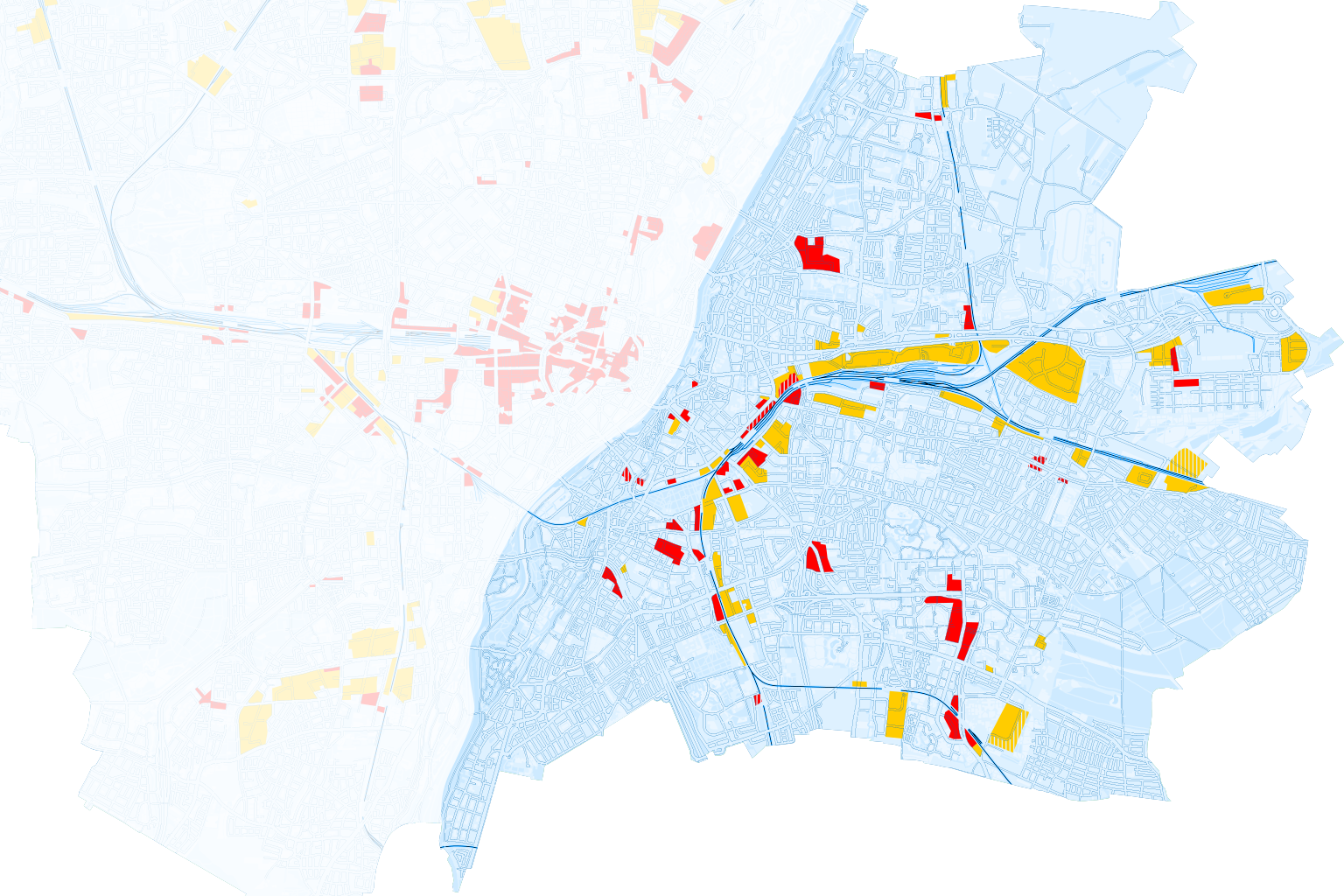 Karte mit Gewerbe- und Bürostandorten im Münchner Osten