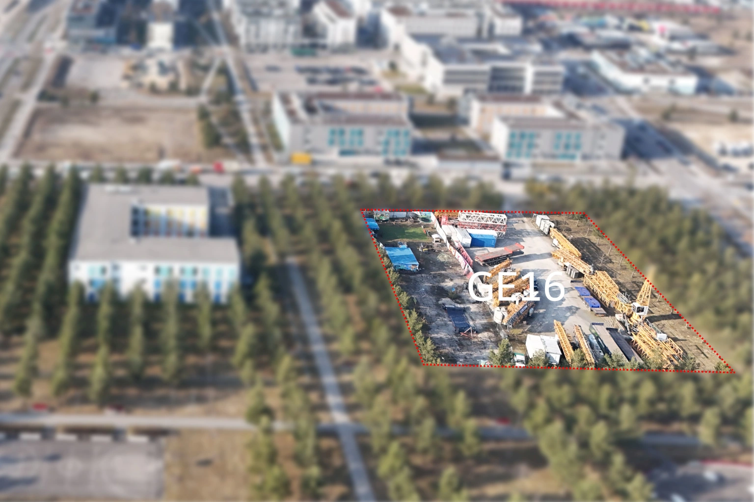 Luftbild Gewerbefläche Freiham GE16