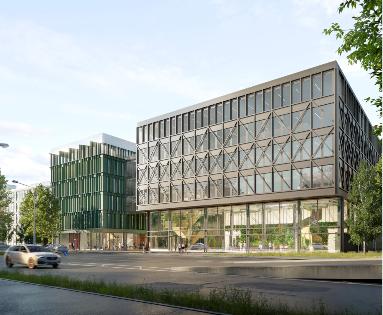 Fassade Bürocampus FRANKLYS QUARTIER MÜNCHEN © Art Invest Real Estate Management GmbH & Co. KG Fassade Bürocampus FRANKLYS QUARTIER MÜNCHEN
