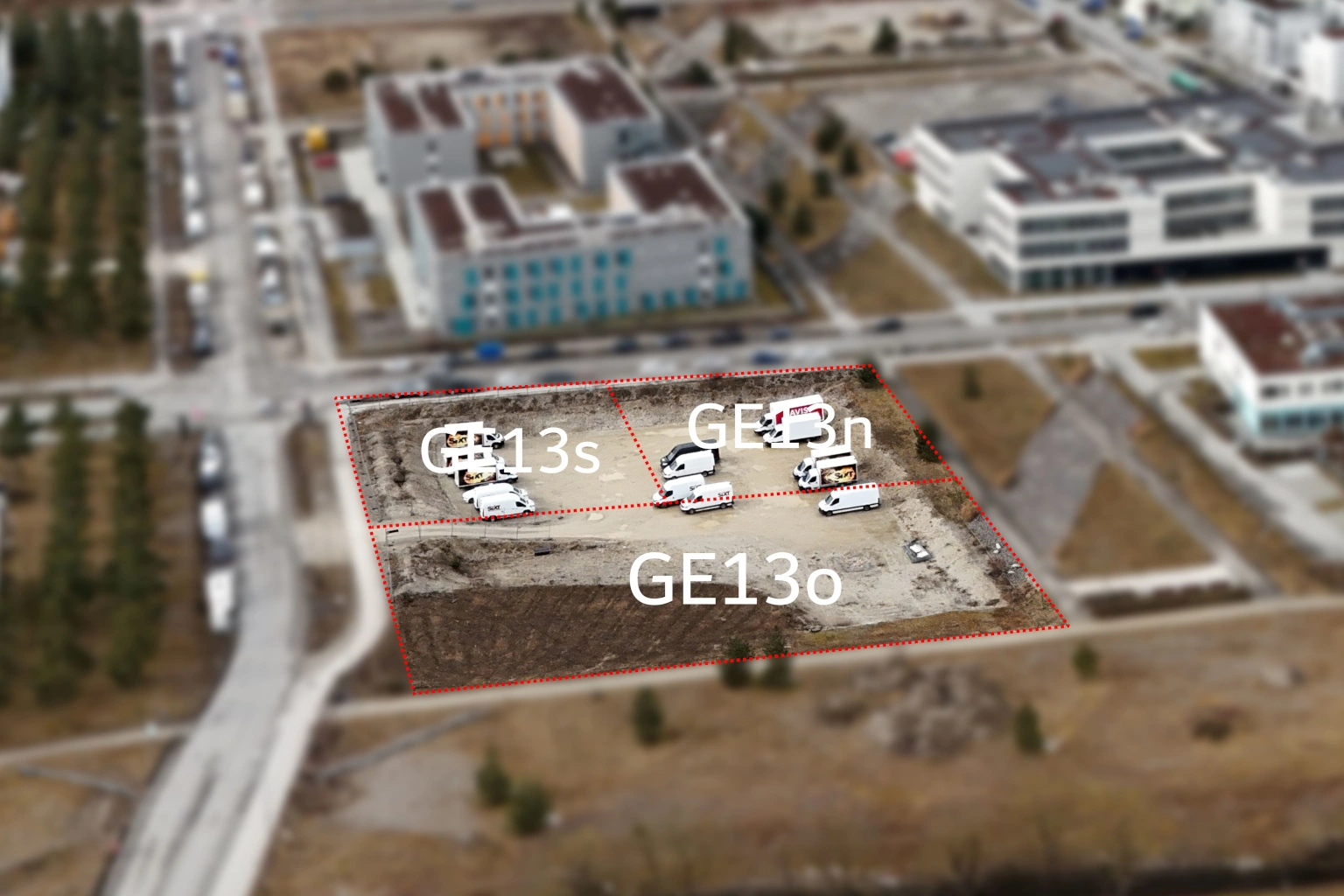 Luftbild Gewerbefläche Freiham GE13