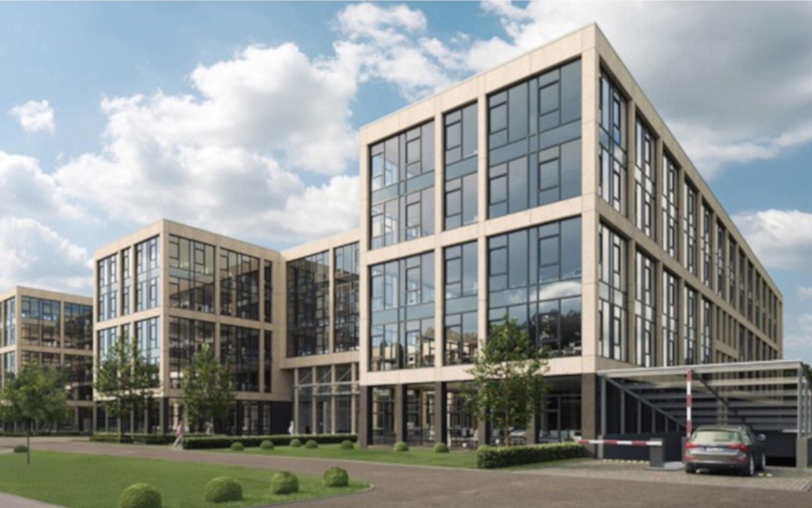 Fassade DIBAG-Gewerbezentrum Moosacher 50