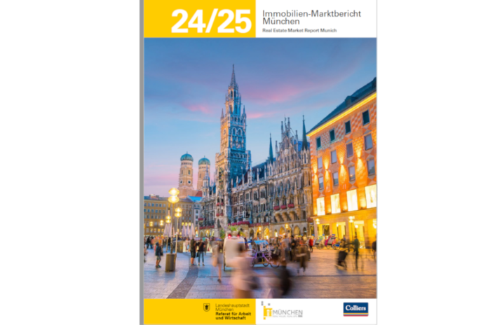 Titel des Immobilien-Marktbericht Müchen - Real Estate Market Report Munich