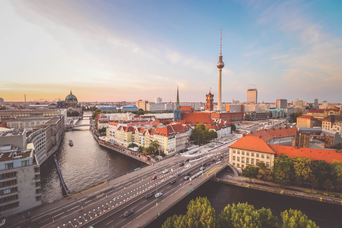Stadtansicht Berlin mit Fernsehturm